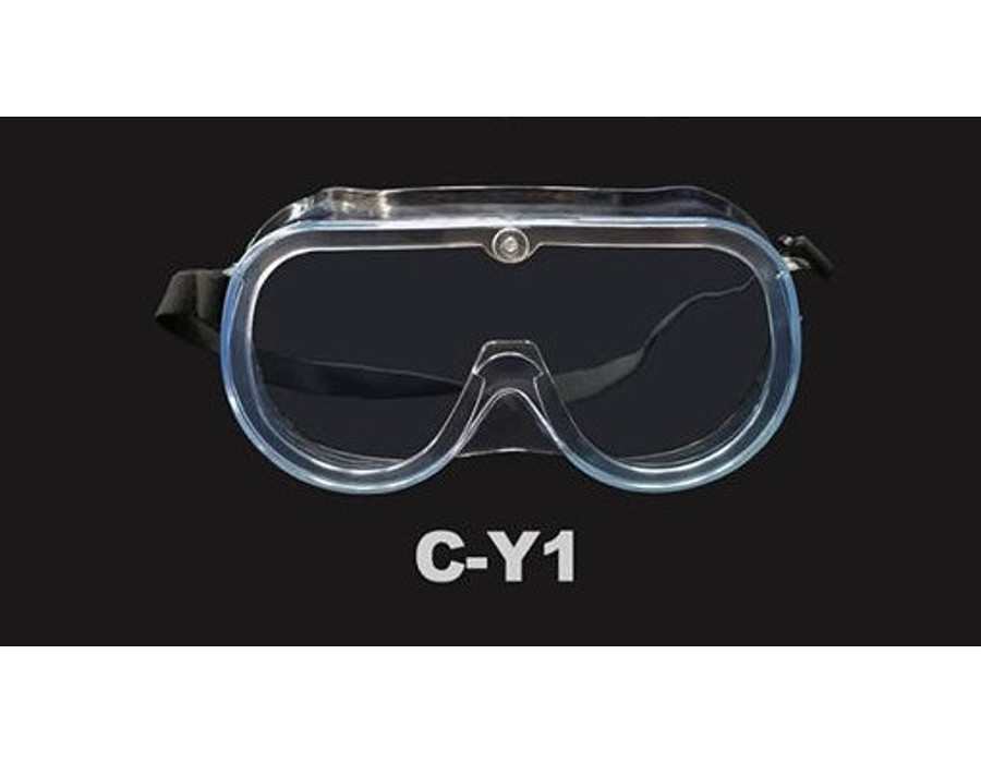 Image of COXO (CY-1) védőszemüveg simítózáras tasakban, transzparens, gumis rögzítés, 1 db